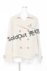 franche lippee black / トレンチショートジャケット M ベージュ Y-25-12-05-113-LO-JA-SZ-ZY