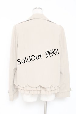 画像3: franche lippee black / トレンチショートジャケット M ベージュ Y-25-12-05-113-LO-JA-SZ-ZY