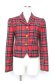画像1: Jane Marple / タータンジャケット M 赤 Y-25-12-05-114-JM-JA-SZ-ZY (1)