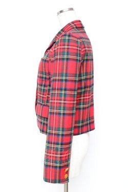 画像2: Jane Marple / タータンジャケット M 赤 Y-25-12-05-114-JM-JA-SZ-ZY