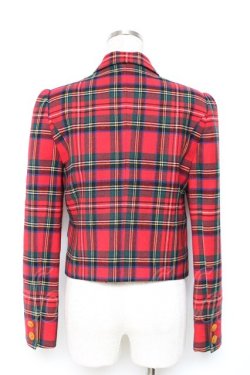 画像3: Jane Marple / タータンジャケット M 赤 Y-25-12-05-114-JM-JA-SZ-ZY