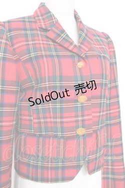 画像4: Jane Marple / タータンジャケット M 赤 Y-25-12-05-114-JM-JA-SZ-ZY