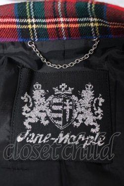 画像5: Jane Marple / タータンジャケット M 赤 Y-25-12-05-114-JM-JA-SZ-ZY