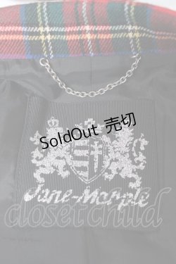 画像5: Jane Marple / タータンジャケット M 赤 Y-25-12-05-114-JM-JA-SZ-ZY