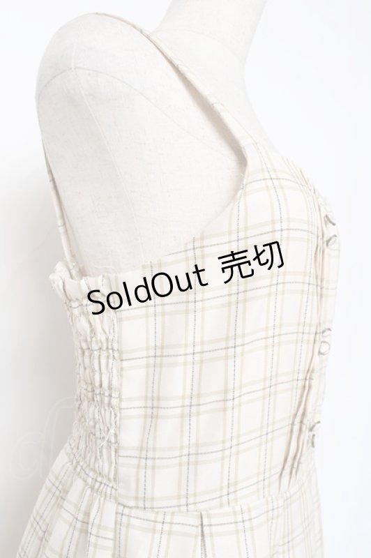 画像3: axes femme / タックデザインジャンスカ  生成り Y-25-12-05-116-AX-OP-SZ-ZS (3)