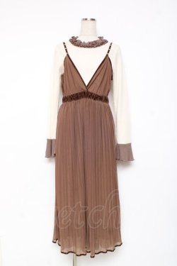 画像1: axes femme / アンサンブルキャミワンピース M 生成り Y-25-12-05-117-AX-OP-SZ-ZY