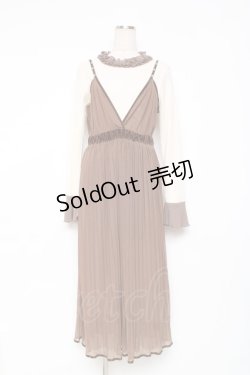 画像1: axes femme / アンサンブルキャミワンピース M 生成り Y-25-12-05-117-AX-OP-SZ-ZS