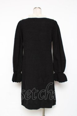 画像2: axes femme / ヨーク切替ニットワンピース F 黒 Y-25-12-05-118-AX-OP-SZ-ZY