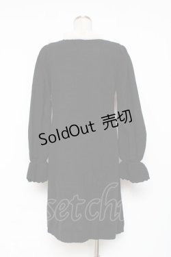 画像2: axes femme / ヨーク切替ニットワンピース F 黒 Y-25-12-05-118-AX-OP-SZ-ZY