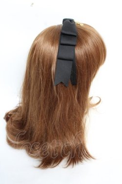 画像3: ALICE and the PIRATES / まんなかリボンカチューシャ  黒 Y-25-12-05-021-PA-AC-SZ-ZY