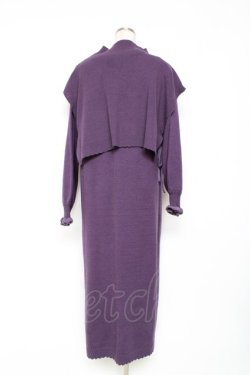 画像2: axes femme / ベストニットワンピース F パープル Y-25-12-05-119-AX-OP-SZ-ZY