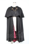 Amavel / Fantasic Vampireケープ付きローブ  黒 Y-25-12-05-120-CA-JA-SZ-ZY