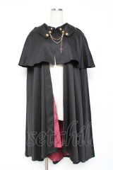 Amavel / Fantasic Vampireケープ付きローブ  黒 Y-25-12-05-120-CA-JA-SZ-ZY