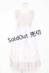 axes femme POETIQUE / カトラリープリントワンピース M ラベンダー Y-25-12-05-122-AX-OP-SZ-ZY