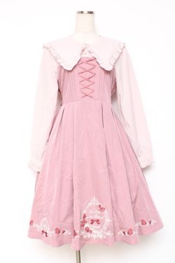 画像1: Amavel / Sleeping Beautyワンピース  ピンク Y-25-12-05-124-CA-OP-SZ-ZY