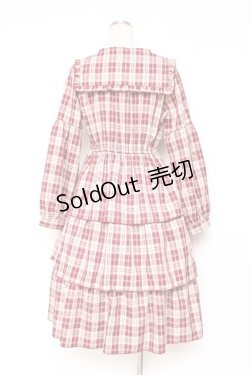 画像2: axes femme POETIQUE / ティアードフリルセーラーワンピース M 赤 Y-25-12-05-125-AX-OP-SZ-ZS