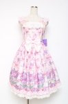 画像1: Angelic Pretty / Lacy Pansyジャンパースカート  ピンク Y-25-12-05-127-AP-OP-SZ-ZY (1)