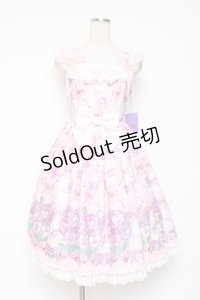 Angelic Pretty / Lacy Pansyジャンパースカート  ピンク Y-25-12-05-127-AP-OP-SZ-ZY