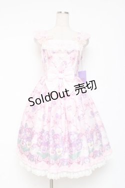 画像1: Angelic Pretty / Lacy Pansyジャンパースカート  ピンク Y-25-12-05-127-AP-OP-SZ-ZY