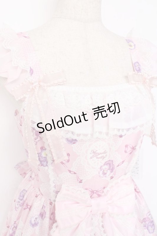 画像4: Angelic Pretty / Lacy Pansyジャンパースカート  ピンク Y-25-12-05-127-AP-OP-SZ-ZY (4)