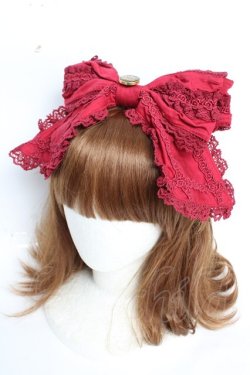 画像1: ALICE and the PIRATES / コロネットリボンカチューシャ  エンジ Y-25-12-05-023-PA-AC-SZ-ZY