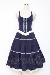 ALICE and the PIRATES / シルヴィアジャンパースカート  紺 Y-25-12-05-129-PA-OP-SZ-ZY