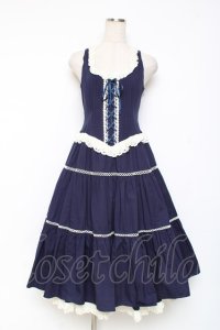 ALICE and the PIRATES / シルヴィアジャンパースカート  紺 Y-25-12-05-129-PA-OP-SZ-ZY