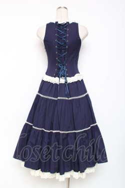 画像2: ALICE and the PIRATES / シルヴィアジャンパースカート  紺 Y-25-12-05-129-PA-OP-SZ-ZY