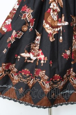 画像5: ALICE and the PIRATES / ワンダーラビットのマジカルトランプティーパーティ柄ジャンパースカートセット  黒 Y-25-12-05-130-PA-OP-SZ-ZY