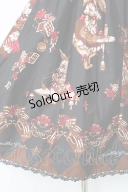 画像5: ALICE and the PIRATES / ワンダーラビットのマジカルトランプティーパーティ柄ジャンパースカートセット  黒 Y-25-12-05-130-PA-OP-SZ-ZY