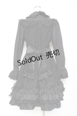 画像2: AND ROMEO / ヨークレースワンピース  黒 Y-25-12-05-137-LO-OP-SZ-ZY