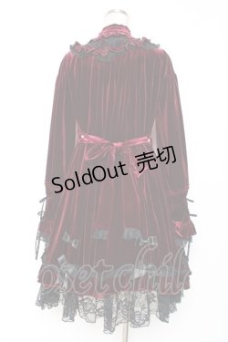 画像2: tale-bringer / ベロアワンピース  ワイン Y-25-12-05-138-LO-OP-SZ-ZY