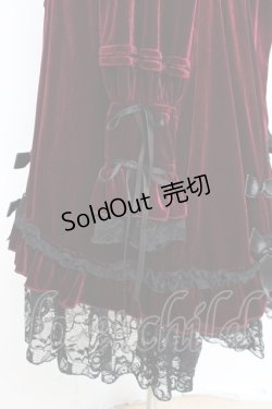 画像3: tale-bringer / ベロアワンピース  ワイン Y-25-12-05-138-LO-OP-SZ-ZY