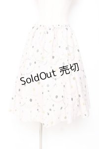 Franche Lippee / 風船柄タックスカート M ベージュ Y-25-12-05-149-LO-SK-SZ-ZY