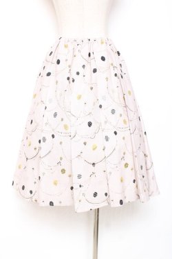画像2: Franche Lippee / 風船柄タックスカート M ベージュ Y-25-12-05-149-LO-SK-SZ-ZY
