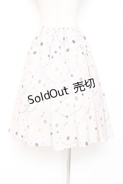 画像2: Franche Lippee / 風船柄タックスカート M ベージュ Y-25-12-05-149-LO-SK-SZ-ZY