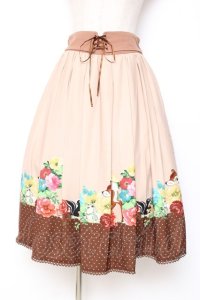 axes femme POETIQUE / ディズニー バンビ/スカート M ブラウン Y-25-12-05-150-AX-SK-SZ-ZY