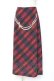 画像1: Franche Lippee / タータンチェック×パールチェーンptスカート M 赤 Y-25-12-05-154-LO-SK-SZ-ZY (1)