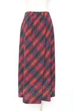 画像2: Franche Lippee / タータンチェック×パールチェーンptスカート M 赤 Y-25-12-05-154-LO-SK-SZ-ZY