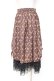画像3: axes femme / ブロッサム柄ドロストスカート  ブラウン Y-25-12-05-156-AX-SK-SZ-ZY (3)