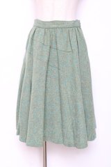 Jane Marple / ミドル丈スカート  グリーン Y-25-12-05-157-JM-PA-SZ-ZY