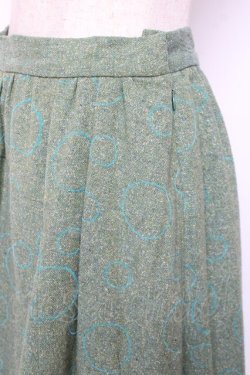 画像3: Jane Marple / ミドル丈スカート  グリーン Y-25-12-05-157-JM-PA-SZ-ZY