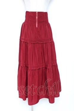 画像1: axes femme POETIQUE / ハイウエストティアードスカート  赤 Y-25-12-05-158-AX-SK-SZ-ZY
