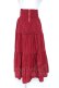 画像1: axes femme POETIQUE / ハイウエストティアードスカート  赤 Y-25-12-05-158-AX-SK-SZ-ZY (1)