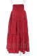 画像2: axes femme POETIQUE / ハイウエストティアードスカート  赤 Y-25-12-05-158-AX-SK-SZ-ZY (2)