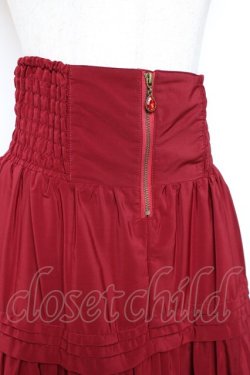 画像3: axes femme POETIQUE / ハイウエストティアードスカート  赤 Y-25-12-05-158-AX-SK-SZ-ZY