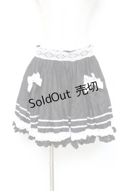 画像1: ALICE and the PIRATES / アリスのローンフリルエプロン  黒 Y-25-12-05-160-PA-SK-SZ-ZY