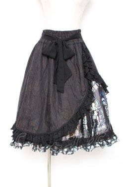 画像1: Lumiebre / カテドラルローズスカート  黒 Y-25-12-05-161-LO-CO-SZ-ZY
