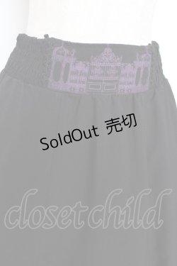 画像3: OZZ ANGELO / アイアンゲート柄リバーシブルスカート  黒×紫 Y-25-12-05-162-OO-SK-SZ-ZS