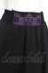 画像3: OZZ ANGELO / アイアンゲート柄リバーシブルスカート  黒×紫 Y-25-12-05-162-OO-SK-SZ-ZY (3)